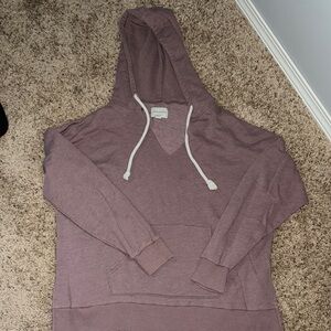 American Eagle Outfitters Purple Oversized Long Sleeve Hoodie